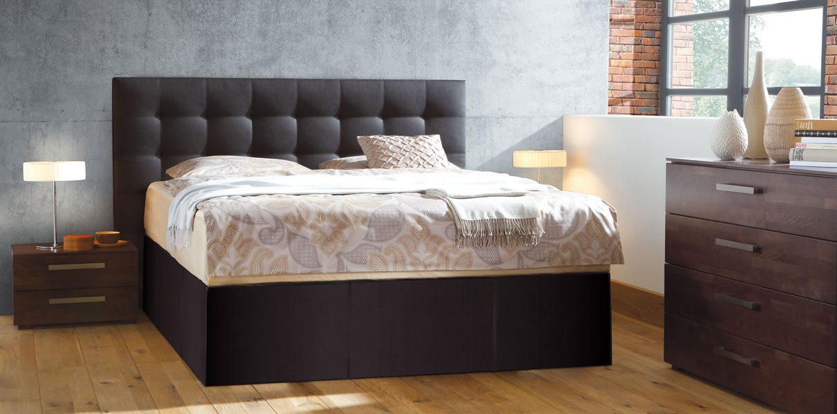 Gelbett mit Boxspring-Podest und Sogno XL Wandpaneel Abbildung 5