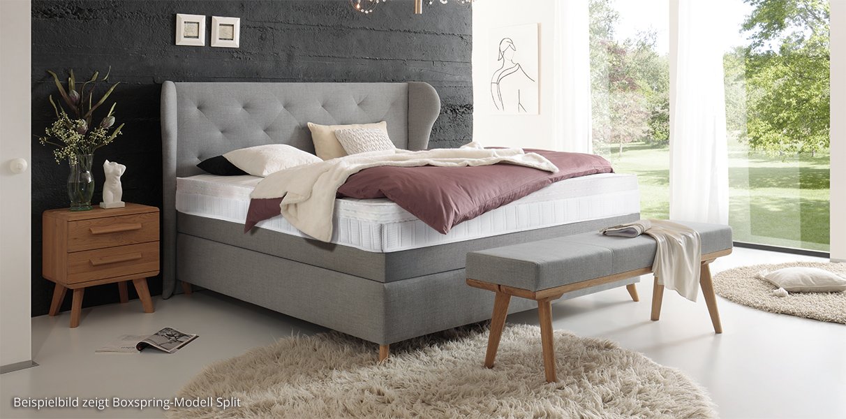 Boxspring-Gelbett mit Florenz Kopfteil Abbildung 5