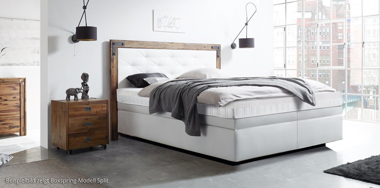 Boxspring-Wasserbett mit India Kopfteil Abbildung 5