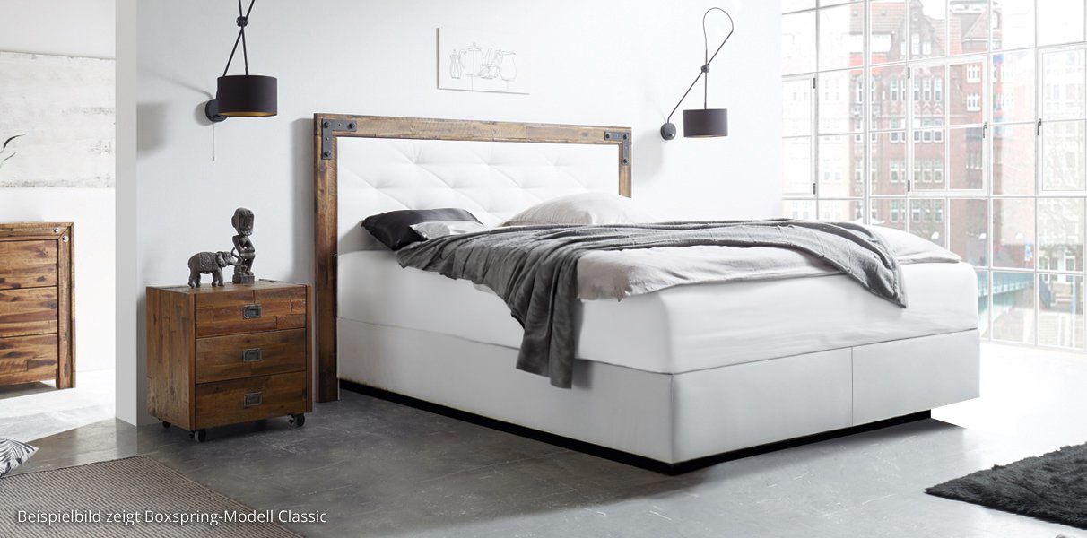 Boxspring-Wasserbett mit India Kopfteil Abbildung 4