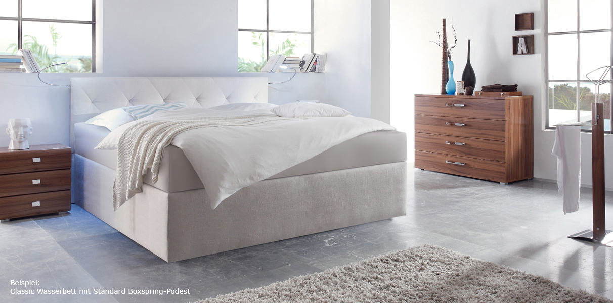 Boxspring-Wasserbett mit Paris L Kopfteil Abbildung 4