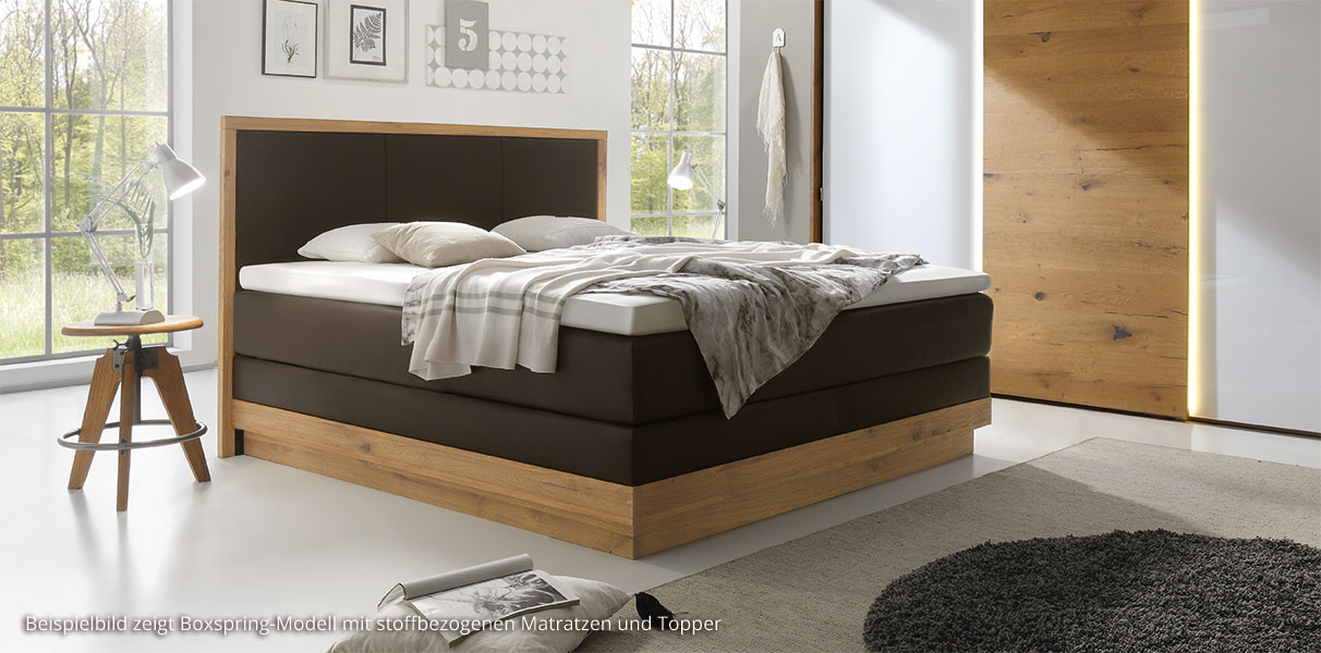 Boxspring-Wasserbett mit San Pietro Kopfteil Abbildung 1