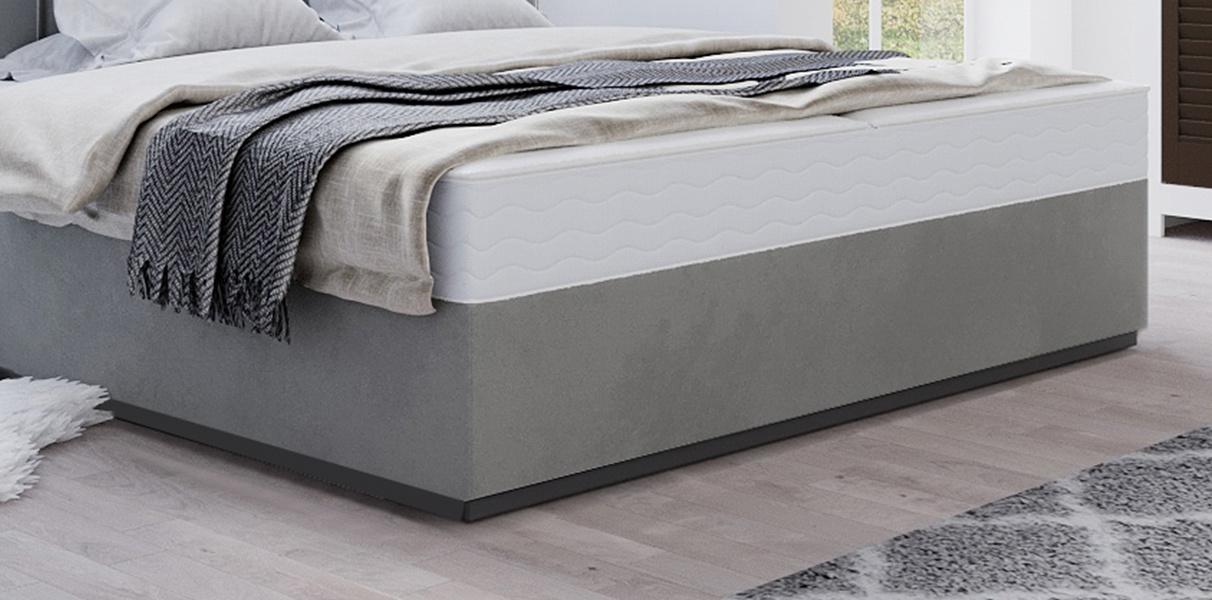 Wasserbett Chocolate in Boxspringbett-Optik grau Abbildung 6