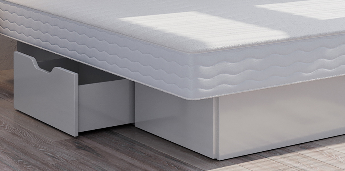 Dual Wasserbett Classic mit Dekor Schubladenpodest