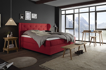 Wasserbett Florenz in Boxspringbett-Optik