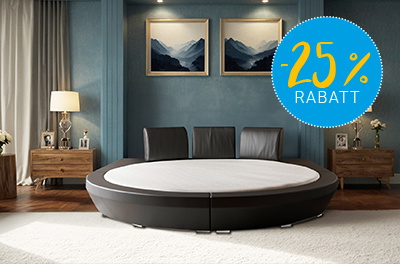 Deal 9: XXL Premium Rundbett mit Polsterrahmen (3 Meter Durchmesser)