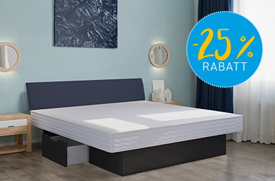 Deal 3: Freistehendes Premium Wasserbett mit 6 Schubladen und Kopfteil