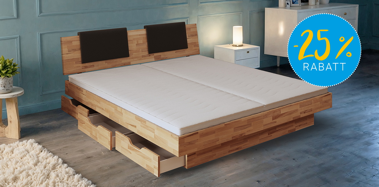 Mega-Deal 4 Massivholz Wasserbett Varus Abbildung 1
