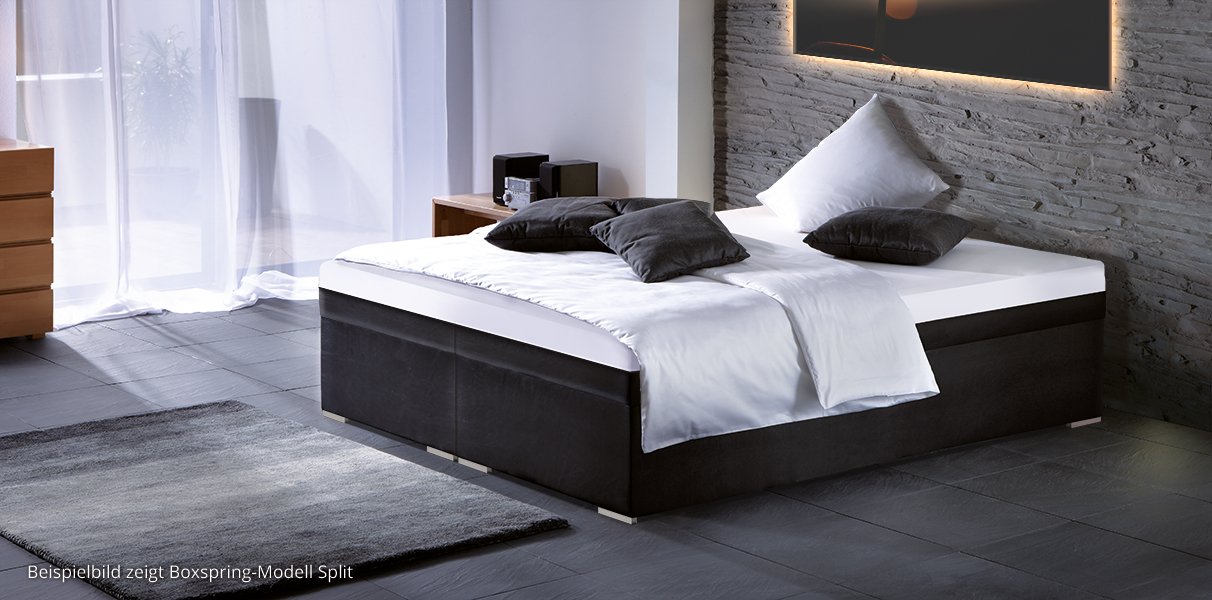 Wasserbett Podest in Boxspring-Optik (hoch)