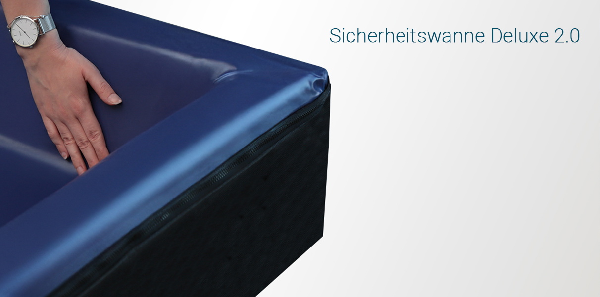 Wasserbett Sicherheitswanne Deluxe 2.0 inkl. Staubschutz Abbildung 1