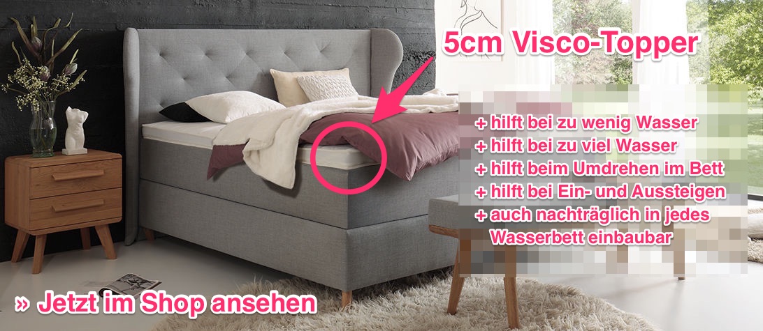 Visco Topper fr Ausgleich der Wasserbett Fllmenge Abbildung 1