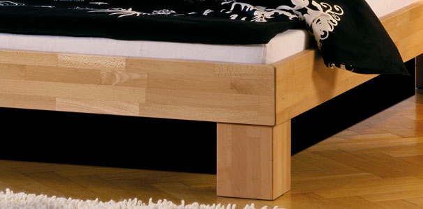 Wasserbett mit Woodline Bettrahmen + Duo Kopfteil